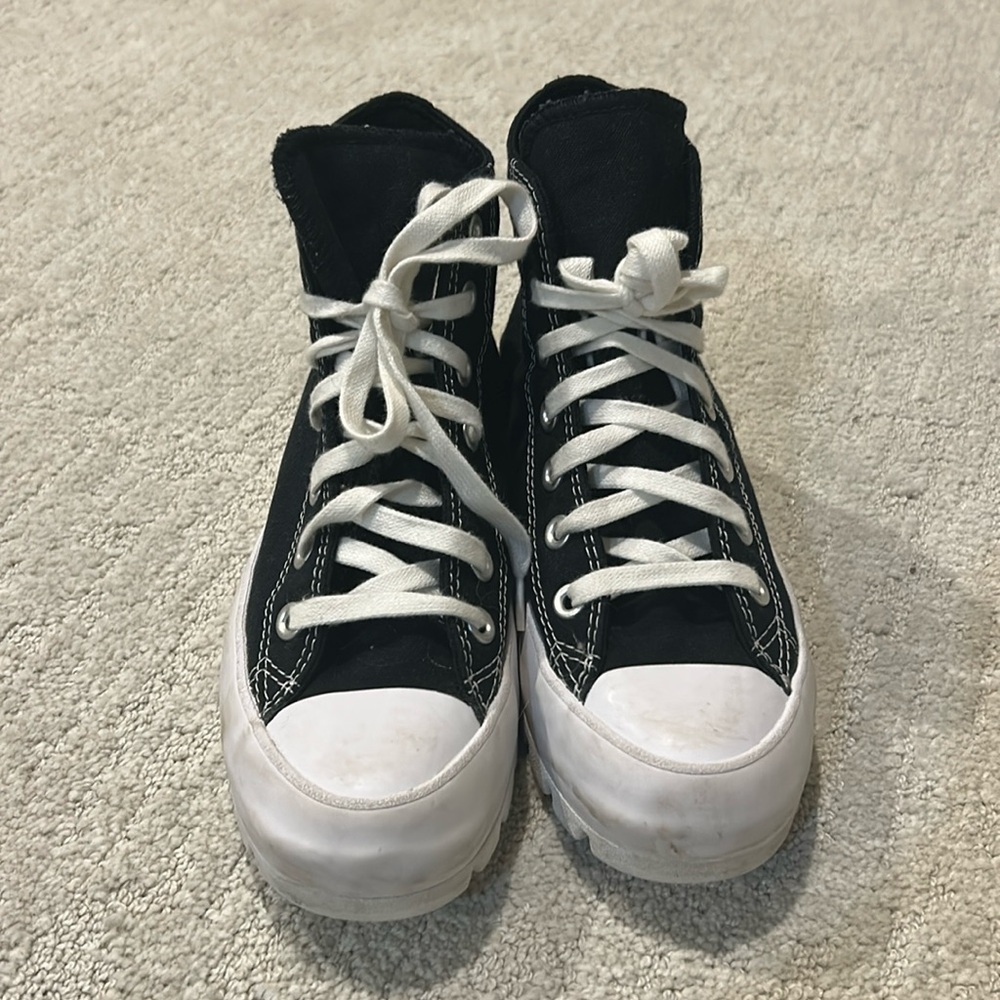 Black Converse Platforms Sz. 6